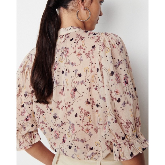 ba&sh Blouna Floral Print Blouse Medium SOLD - Picture 3 of 13